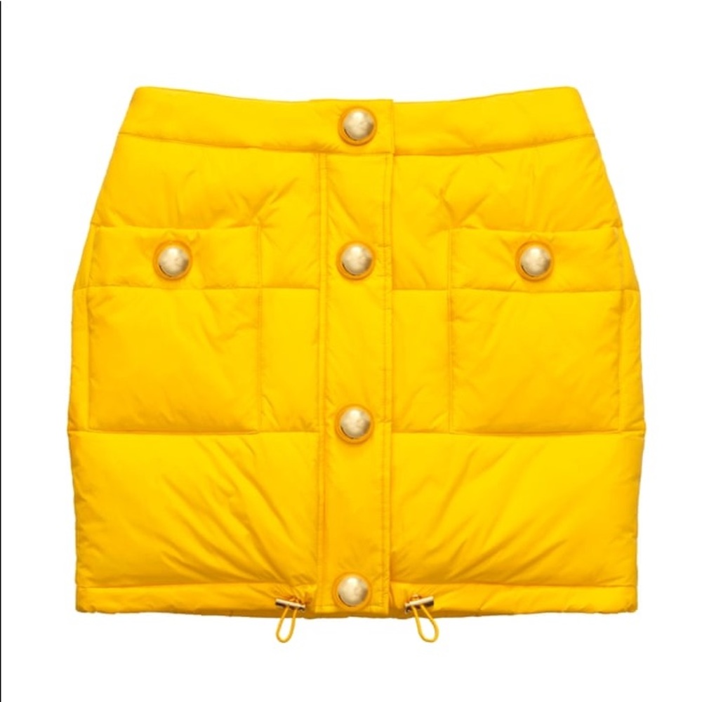 MOSCHINO [tv] H&M Yellow Padded Skirt